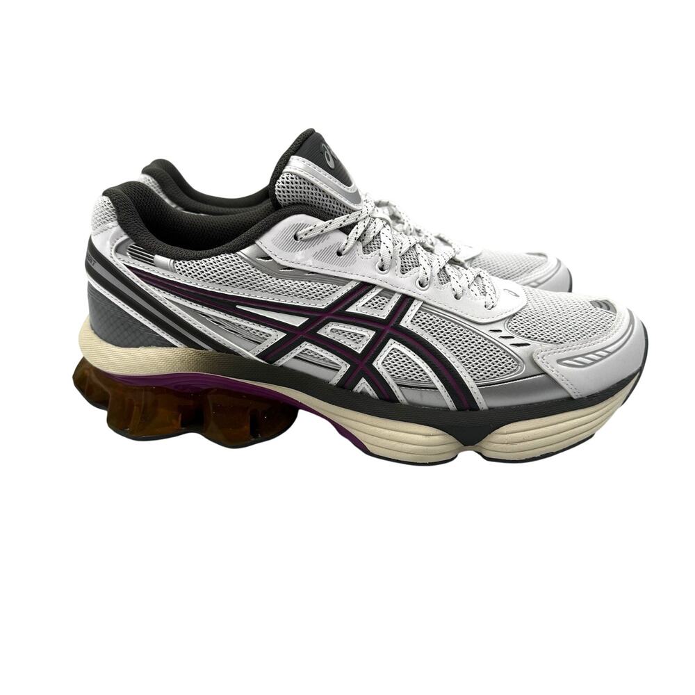 Asics Gel Kinetic Fluent Running Shoes White Truffle Grey NWOB Mens 8.5 W's 10